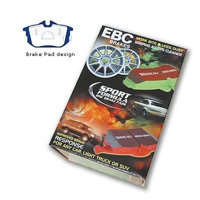 EBC Redstuff Ceramic Brake Pads for 2000-2004 S40, V40 - DP31076C Pads, Redstuff, Ceramic, Rear, Volvo, Set