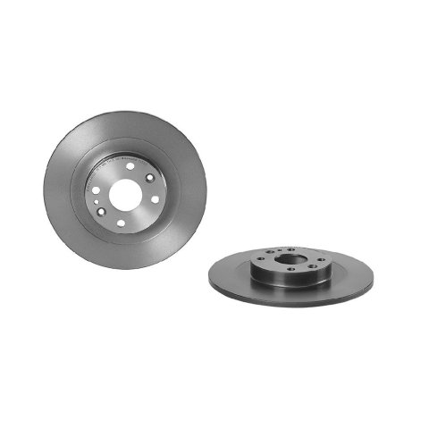 Brembo Premium UV Coated Brake Rotors 08.C135.11 Rotor, Brembo, Solid, Solid Surface, 10.87 in. Diameter, Iron, UV-Coated, Mazda, Each