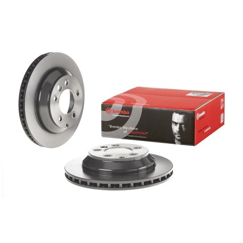 Brembo Premium UV Coated Brake Rotors 09.C884.11 Rotor, Brembo, Vented, Solid Surface, 12.99 in. Diameter, Iron, UV-Coated, Audi, Each