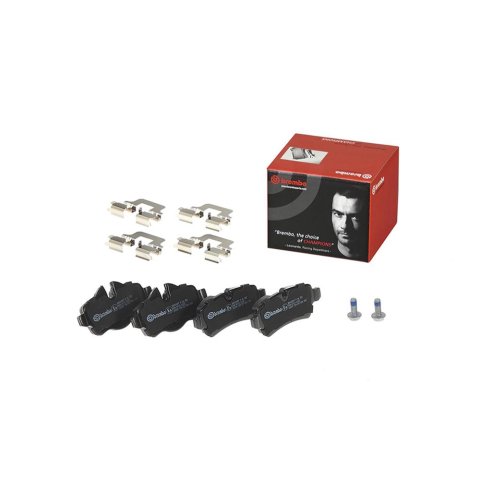Brembo Low-Met Brake Pads P06052 Pads, Low-Met, Semi-Metallic, Mini, Rear, Set