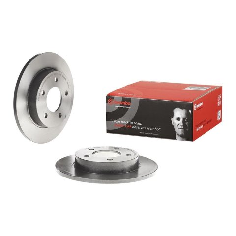 Brembo Premium UV Coated Brake Rotors 08.A029.11 Rotor, Brembo, Solid, Solid Surface, 10.43 in. Diameter, Iron, UV-Coated, Mazda, Each