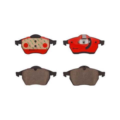 Brembo NAO Ceramic Brake Pads P59022N Pads, Brembo, Ceramic, Integrally Molded, Shims, Saab, Set