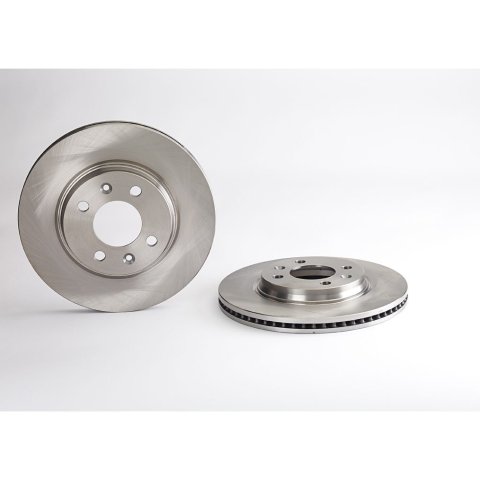 Brembo Premium UV Coated Brake Rotors 09.5035.10 Rotor, Brembo, Vented, Solid Surface, 11.02 in. Diameter, Iron, UV-Coated, Saab, Each