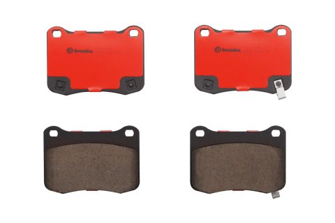 Brembo NAO Ceramic Brake Pads P83134N Pads, Brembo, Ceramic, Integrally Molded, Shims, Lexus, Set