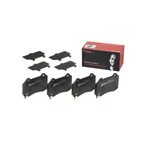 Brembo Low-Met Brake Pads P30074 Pads, Brembo, Semi-Metallic, Integrally Molded, Shims, For Hyundai, Set