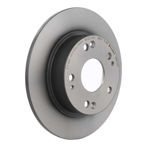 Brembo Premium UV Coated Brake Rotors 08.B439.11 Rotor, Brembo, Solid, Solid Surface, 10.24 in. Diameter, Iron, UV-Coated, For use on Acura®, Each