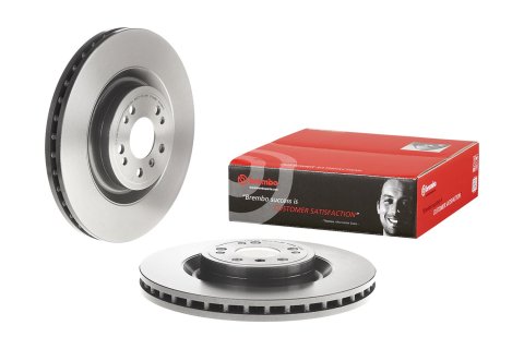 Brembo Premium UV Coated Brake Rotors 09.A958.11 Rotor, Brembo, Vented, Solid Surface, 13.78 in. Diameter, Iron, UV-Coated, Mercedes-Benz, Each