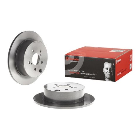 Brembo Premium UV Coated Brake Rotors 08.C661.11 Rotor, Brembo, Solid, Solid Surface, 10.79 in. Diameter, Iron, UV-Coated, Subaru, Each