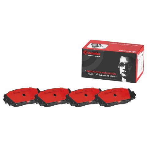 Brembo NAO Ceramic Brake Pads P83106N Pads, Brembo, Ceramic, Integrally Molded, Shims, Lexus, Set