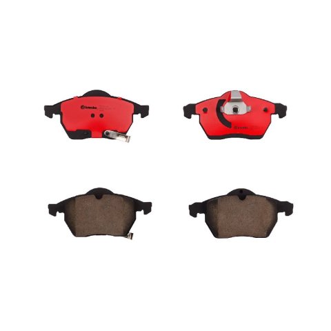 Brembo NAO Ceramic Brake Pads P59048N Pads, Brembo, Ceramic, Integrally Molded, Shims, Saab, Set