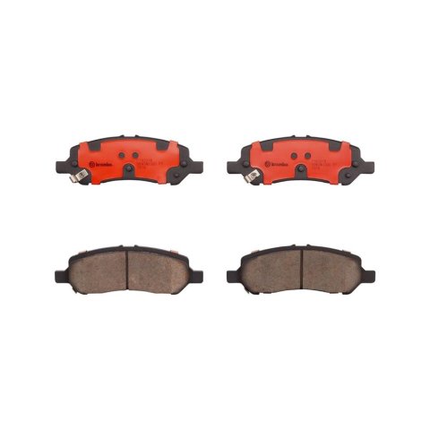 Brembo NAO Ceramic Brake Pads P18031N Pads, NOA Ceramic, Dodge, Rear, Set