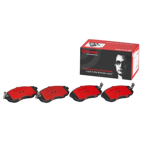 Brembo NAO Ceramic Brake Pads P56065N Pads, Brembo, Ceramic, Integrally Molded, Shims, For Infiniti, Set