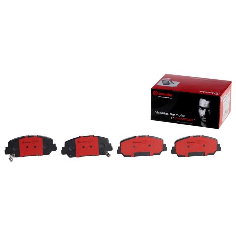 Brembo NAO Ceramic Brake Pads P28084N Pads, Brembo, Ceramic, Integrally Molded, Shims, For use on Acura®, Set
