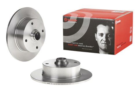 Brembo Prime UV Coated Brake Rotors for 1966-1971 FASTBACK, SQUAREBACK, 1965-1974 KARMANN GHIA - 08.2691.10 Rotor, Brembo, Solid, Solid Surface, 10.95 in. Diameter, Iron, UV-Coated, Volkswagen, Each