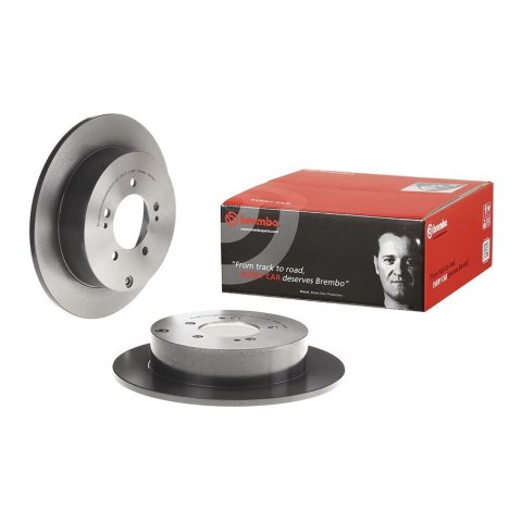 Brembo Premium UV Coated Brake Rotors 08.A755.11 Rotor, Brembo, Solid, Solid Surface, 11.89 in. Diameter, Iron, UV-Coated, Mitsubishi, Each
