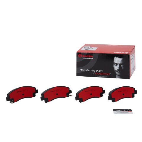 Brembo NAO Ceramic Brake Pads P28073N Pads, Brembo, Ceramic, Integrally Molded, Shims, For use on Acura®, Set