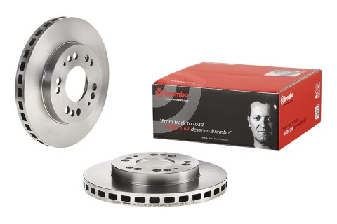 Brembo Premium UV Coated Brake Rotors 09.5640.30 Rotor, Brembo, Vented, Solid Surface, 10.08 in. Diameter, Iron, UV-Coated, Chrysler, Each