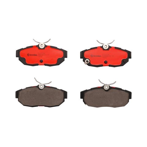 Brembo NAO Ceramic Brake Pads P24170N Pads, Brembo, Ceramic, Integrally Molded, Shims, Ford, Set
