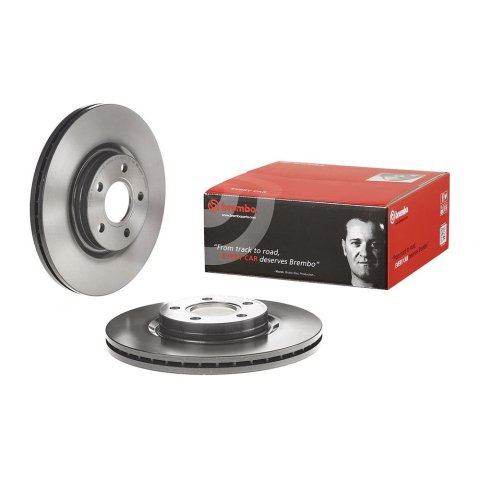Brembo Premium UV Coated Brake Rotors 09.9468.11 Rotor, Brembo, Vented, Solid Surface, 11.81 in. Diameter, Iron, UV-Coated, Volvo, Each