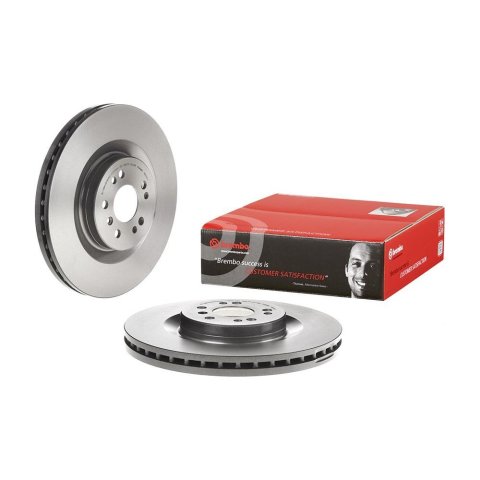 Brembo Premium UV Coated Brake Rotors 09.R103.11 Rotor, Brembo, Vented, Solid Surface, 13.78 in. Diameter, Iron, UV-Coated, Mercedes-Benz, Each