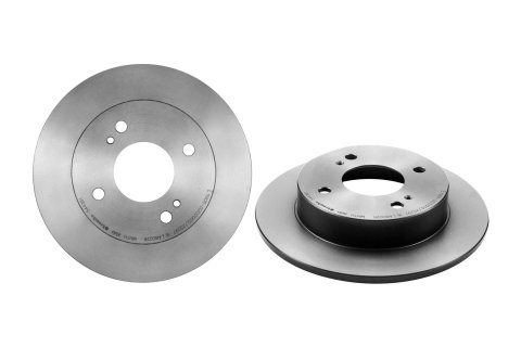 Brembo Premium UV Coated Brake Rotors 08.5443.61 Rotor, Brembo, Solid, Solid Surface, 10.16 in. Diameter, Iron, UV-Coated, for Infiniti, Each
