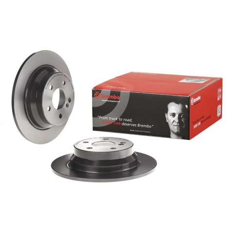 Brembo Premium UV Coated Brake Rotors 08.9584.11 Rotor, Brembo, Solid, Solid Surface, 11.81 in. Diameter, Iron, UV-Coated, Mercedes-Benz, Each