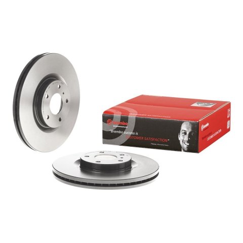 Brembo Premium UV Coated Brake Rotors 09.B266.11 Rotor, Brembo, Vented, Solid Surface, 12.6 in. Diameter, Iron, UV-Coated, for Infiniti, Each