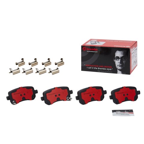 Brembo NAO Ceramic Brake Pads P11021N Pads, NOA Ceramic, Chrysler, Dodge, Volkswagen, Rear, Set