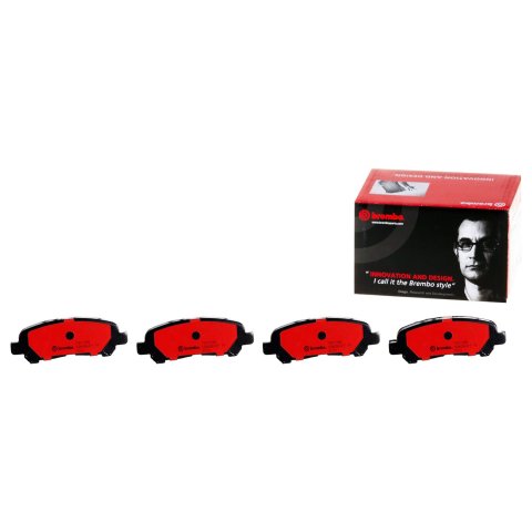 Brembo NAO Ceramic Brake Pads P83138N Pads, Brembo, Ceramic, Integrally Molded, Shims, Toyota, Set