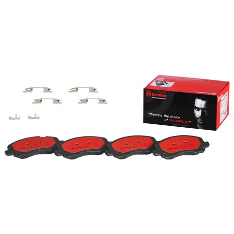 Brembo NAO Ceramic Brake Pads P18001N Pads, NOA Ceramic, Chrysler, Dodge, Jeep, Mitsubishi, Front, Set