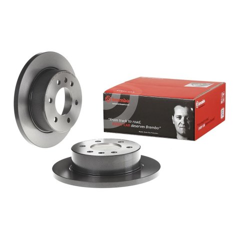 Brembo Premium UV Coated Brake Rotors 08.9509.11 Rotor, Brembo, Solid, Solid Surface, 11.73 in. Diameter, Iron, UV-Coated, Dodge, Each