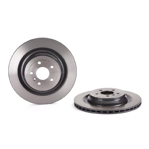 Brembo Premium UV Coated Brake Rotors 09.A961.11 Rotor, Brembo, Vented, Solid Surface, 13.58 in. Diameter, Iron, UV-Coated, Mercedes-Benz, Each