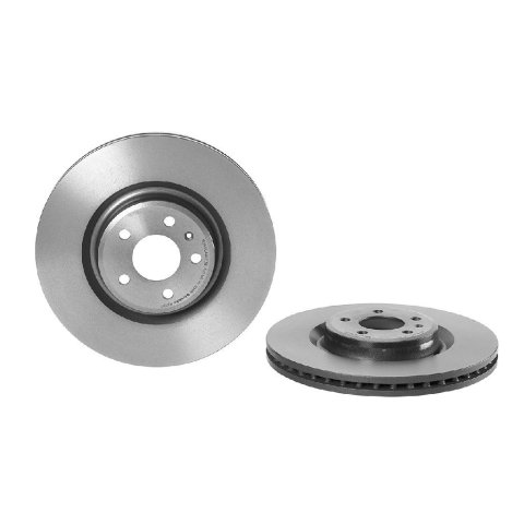 Brembo Premium UV Coated Brake Rotors 09.B970.11 Rotor, Brembo, Vented, Solid Surface, 13.58 in. Diameter, Iron, UV-Coated, Audi, Each