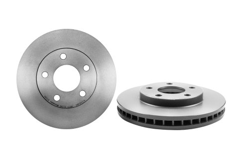 Brembo Prime UV Coated Brake Rotors 09.8709.81 Rotor, Brembo, Vented, Solid Surface, 10.94 in. Diameter, Iron, UV-Coated, Buick, Each