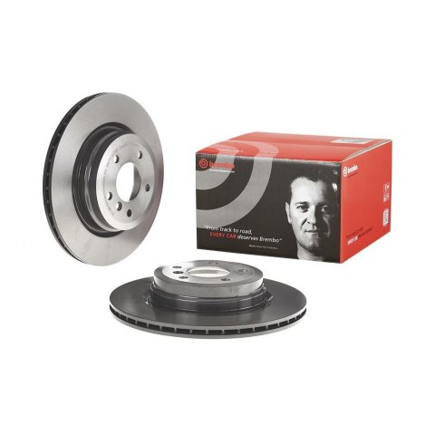 Brembo Premium UV Coated Brake Rotors 09.A270.11 Rotor, Brembo, Vented, Solid Surface, 13.23 in. Diameter, Iron, UV-Coated, BMW, Each