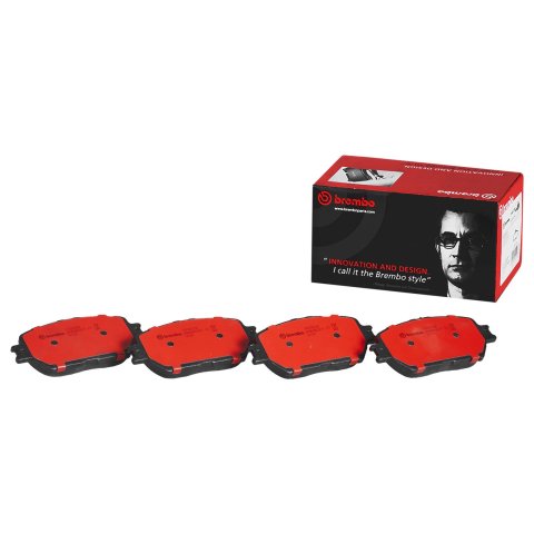 Brembo NAO Ceramic Brake Pads P83062N Pads, Brembo, Ceramic, Integrally Molded, Shims, Lexus, Set