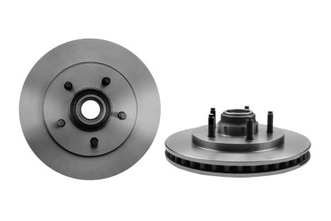 Brembo Premium UV Coated Brake Rotors 09.8814.80 Rotor, Brembo, Vented, Solid Surface, 12.13 in. Diameter, Iron, UV-Coated, Ford, Each