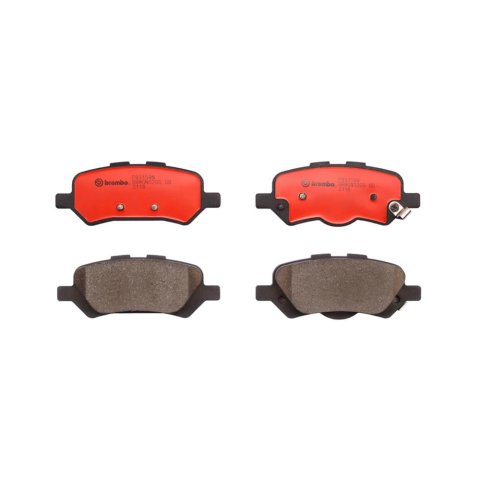 Brembo NAO Ceramic Brake Pads P83158N Pads, Brembo, Ceramic, Integrally Molded, Shims, Toyota, Set