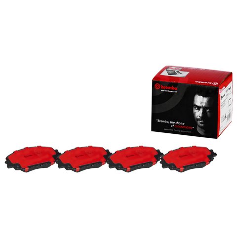Brembo NAO Ceramic Brake Pads P83172N Pads, Brembo, Ceramic, Integrally Molded, Shims, Lexus, Set