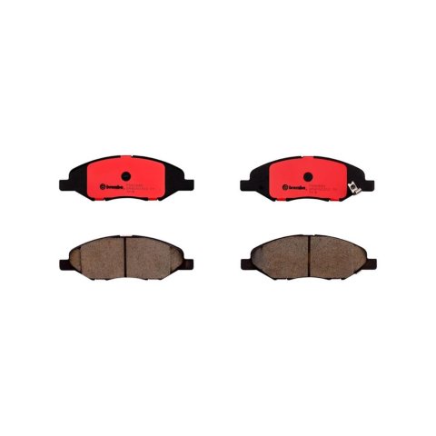 Brembo NAO Ceramic Brake Pads P56088N Pads, Brembo, Ceramic, Integrally Molded, Shims, For Nissan, Set