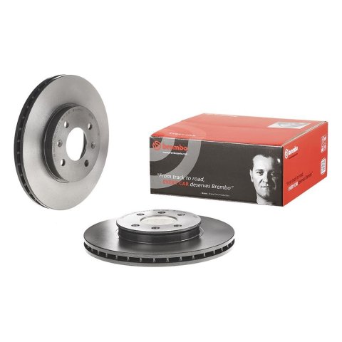 Brembo Premium UV Coated Brake Rotors 09.C171.11 Rotor, Brembo, Vented, Solid Surface, 10.08 in. Diameter, Iron, UV-Coated, for Hyundai, Each