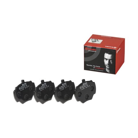 Brembo Low-Met Brake Pads P44001 Pads, Brembo, Semi-Metallic, Integrally Molded, Shims, Land Rover, Set