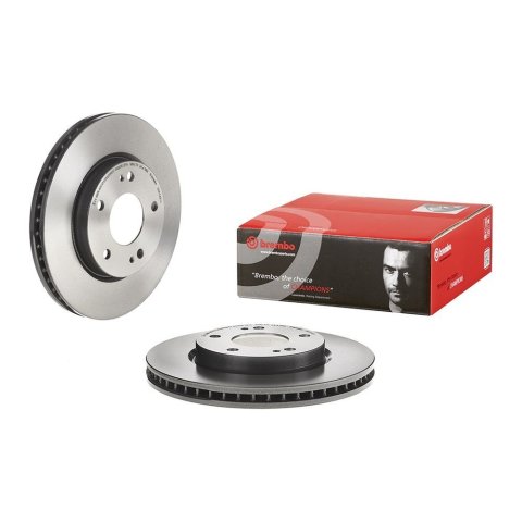 Brembo Premium UV Coated Brake Rotors 09.A148.11 Rotor, Brembo, Vented, Solid Surface, 10.87 in. Diameter, Iron, UV-Coated, Chrysler, Each