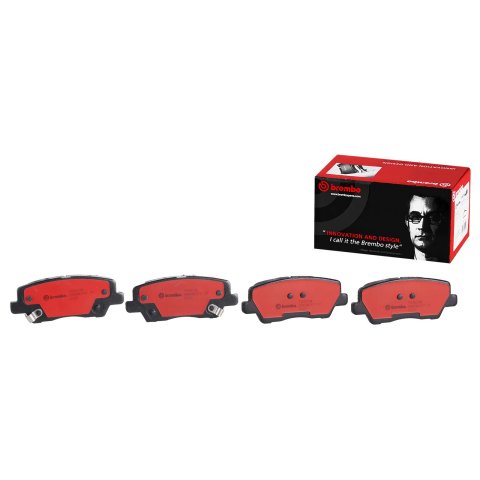 Brembo NAO Ceramic Brake Pads P09023N Pads, NOA Ceramic, Cadillac, Rear, Set