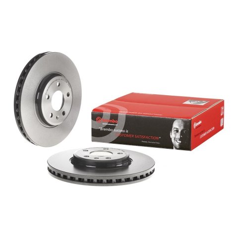 Brembo Premium UV Coated Brake Rotors 09.A758.11 Rotor, Brembo, Vented, Solid Surface, 12.6 in. Diameter, Iron, UV-Coated, Audi, Each
