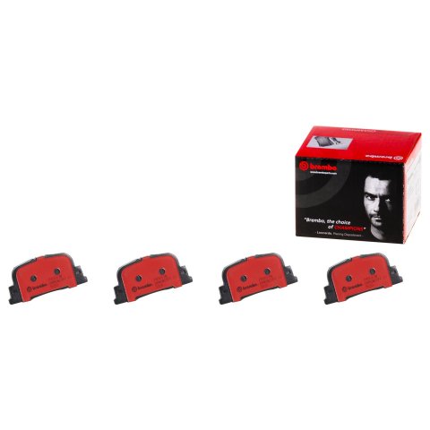 Brembo NAO Ceramic Brake Pads P83063N Pads, Brembo, Ceramic, Integrally Molded, Shims, Lexus, Set