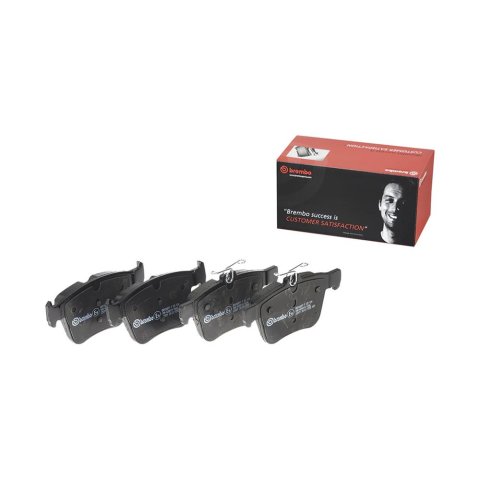 Brembo Low-Met Brake Pads P85124 Pads, Brembo, Semi-Metallic, Integrally Molded, Shims, Audi, Set