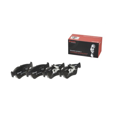 Brembo Low-Met Brake Pads P50023 Pads, Brembo, Semi-Metallic, Integrally Molded, Shims, Mercedes-Benz, Set