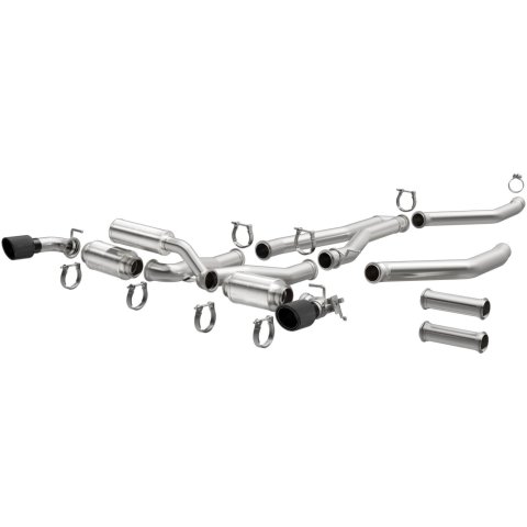 MagnaFlow xMOD Series Performance Exhaust Systems for 2020-2025 GR SUPRA - 19495 System, XMOD, Cat-Back, Stainless Steel, Split Rear Exit, Carbon Fiber Tips, Toyota, Kit