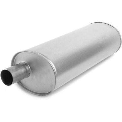 MagnaFlow Universal Steel 2.25 Inch Muffler 201-1179 Muffler, Universal, in. Offset Inlet, 2.00 in. Center Outlet, Oval, Steel, Aluminized, Each